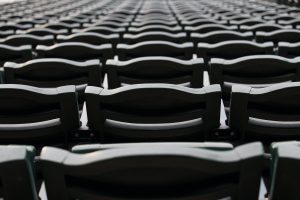 Empty seats at an sporting event arena