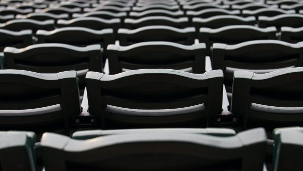 Empty seats at an sporting event arena